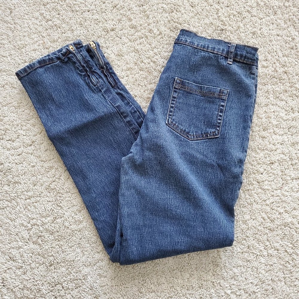 Diana Gilman Skinny Ankle Blue Jeans Size 10
